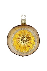 NEW - Inge Glas Glass Ornament - Sparkling Sky Gold Reflector