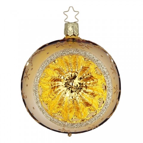 NEW - Inge Glas Glass Ornament - Sparkling Sky Gold Reflector