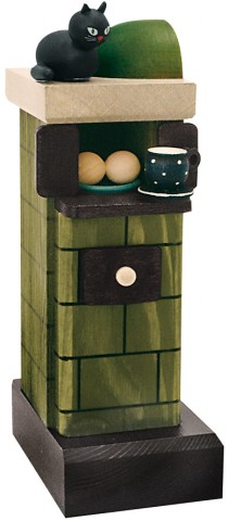 NEW - KWO Smokermen - Green Tiled Stove
