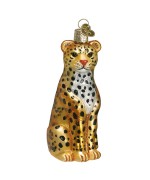 NEW - Old World Christmas Glass Ornament - Leopard