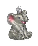 NEW - Old World Christmas Glass Ornament - Little Elephant 