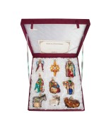 NEW - Old World Christmas Glass Ornament - Nativity Collection - 9 Piece Set 