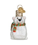 NEW - Old World Christmas Glass Ornament - Mini Polar Bear