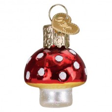 NEW - Old World Christmas Glass Ornament - Mini Lucky Mushroom