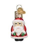 NEW - Old World Christmas Glass Ornament - Mini Santa