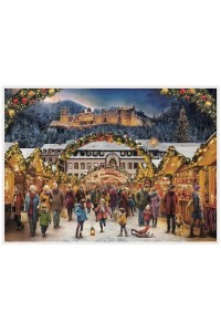 NEW - Old German Paper Advent Calendar - Heidelberg Castle