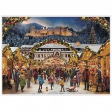 NEW - Old German Paper Advent Calendar - Heidelberg Castle NEW - Old German Paper Advent Calendar - Heidelberg Castle