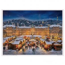 NEW - Old German Paper Advent Calendar - Schlossplatz Stuttgart NEW - Old German Paper Advent Calendar - Schlossplatz Stuttgart