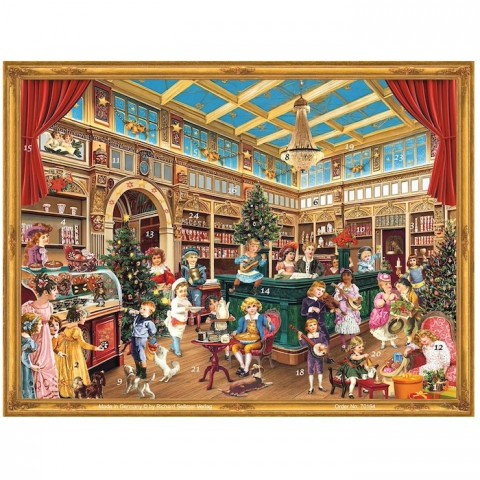 NEW - Old German Paper Advent Calendar - Victorian General Store 