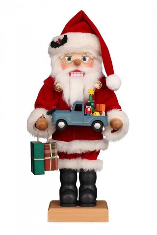 NEW - Christian Ulbricht Nutcracker - Santa with Toy Car NEW - Christian Ulbricht Nutcracker - Santa with Toy Car