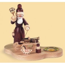 Candleholder Santa with Sledge -- TEMPORARILY OUT OF STOCK