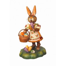 Hasenmutter mit Krokus Original HUBRIG Wooden Figuren - TEMPORARILY OUT OF STOCK