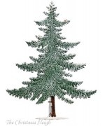 Large Winter Tree  Standing Pewter Wilhelm Schweizer 