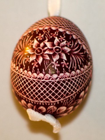 TEMPORARILY OUT OF STOCK - Peter Priess of Salzburg Hand Painted Easter Egg 