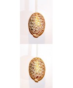 Peter Priess of Salzburg Hand Painted Egg CHRISTMAS TEMPORARILY OUT OF STOCK 