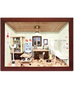 German wooden 3D-picture box-Diorama Doctor's Office Painted - TEMPORARILY OUT OF STOCK