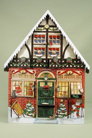 Byers Choice Advent Calendar Christmas House - TEMPORARILY OUT OF STOCK