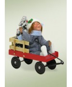 TEMPORARILY OUT OF STOCK - Byers Choice Toddler in Wagon
