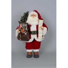 TEMPORARILY OUT OF STOCK - Karen Didion Lighted Vintage Gift Bag Santa 