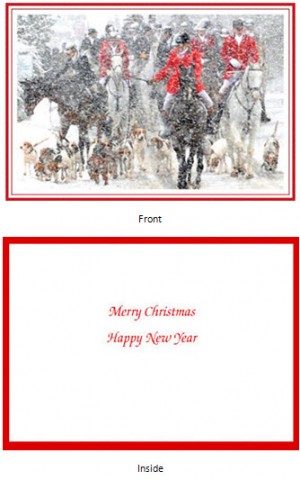 Christmas-Card 2009 Middleburg Virginia 10 cards - TEMPORARILY OUT OF STOCK