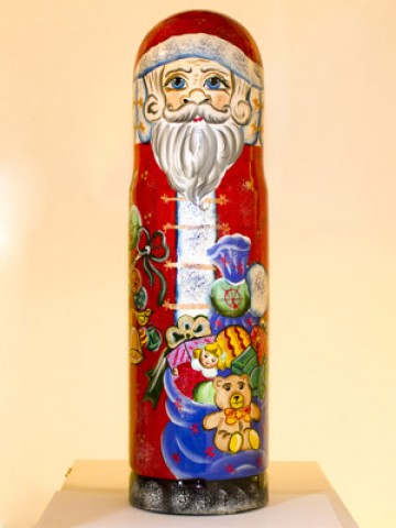 Santa with Gifts Bottle Holder G. DeBrekht - TEMPORARILY OUT OF STOCK