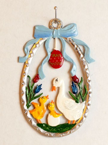 Wilhelm Schweizer Easter Oster Pewter Duck Family