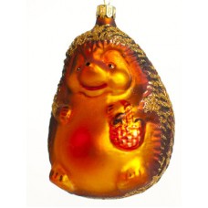 TEMPORARILY OUT OF STOCK <BR><BR> Mouth Blown Glass Ornament 'Porcupine' 