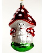 Mouth Blown Glass Ornament Mushrooms - TEMPORARILY OUT OF STOCK