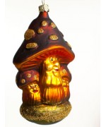 Mouth Blown Glass Ornament 'Mushrooms' - TEMPORARILY OUT OF STOCK