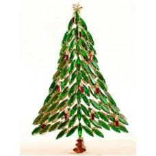 Swarovski Crystals Standing Christmas Tree   