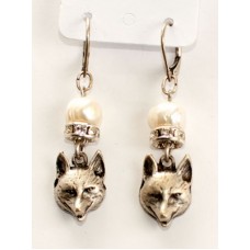 TEMPORARILY OUT OF STOCK - Beautiful German Fox Head Earrings 