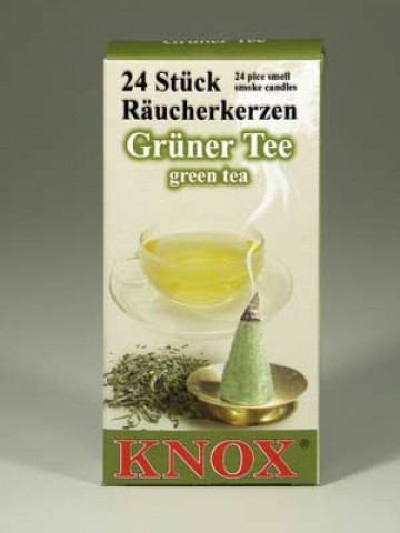 German GREEN TEA Incense Cones Raeucherkerzen 
