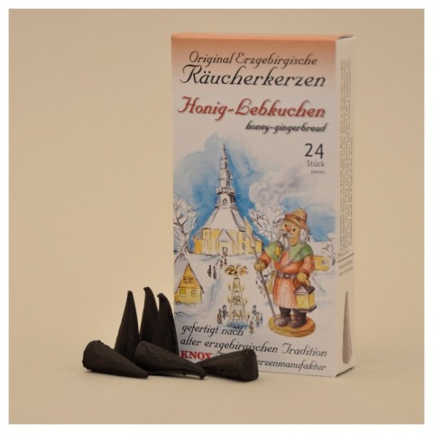 Tradition of the Erzgebirge Honey Gingerbread Incense Cones