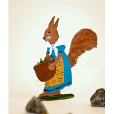 Squirrel Elli Standing Pewter BABETTE SCHWEIZER - TEMPORARILY OUT OF STOCK