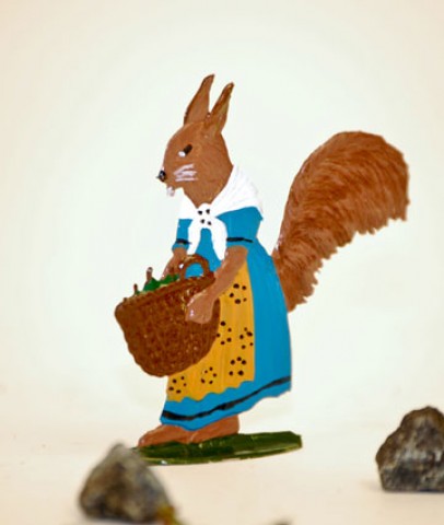 Squirrel Elli Standing Pewter BABETTE SCHWEIZER - TEMPORARILY OUT OF STOCK