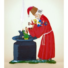 TEMPORARILY OUT OF STOCK - Zinnfiguren-Pewter Ornament 'Struwwelpeter' 'Niklas mit Tintenbuben' BABETTE SCHWEIZER 