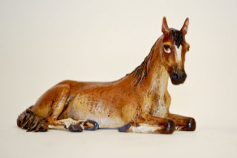 TEMPORARILY OUT OF STOCK - Vienna Bronze Horse Laying Down