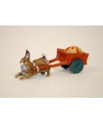 TEMPORARILY OUT OF STOCK - Easter Bunnies Vienna Bronze Rabbit Pulling Carriage
