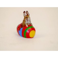 TEMPORARILY OUT OF STOCK - Easter Bunnies Vienna Bronze Rabbit Sitting in Egg Miniature