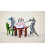 TEMPORARILY OUT OF STOCK - Vienna Bronze Cats Birthday Party