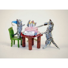 TEMPORARILY OUT OF STOCK - Vienna Bronze Cats Birthday Party