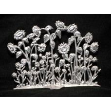 Wilhelm Schweizer Unpainted Pewter Sonnenblumen