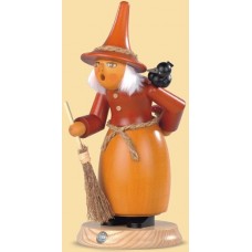 Mueller Smokerman Erzgebirge Witch with Raven and Fly Agaric - TEMPORARILY OUT OF STOCK