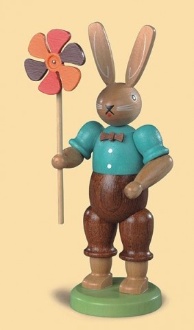 Mueller Easter Bunny with Colorful Pinwheel - TEMPORARILY OUT OF STOCK