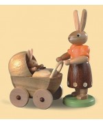 Mueller Easter Bunny with Baby Stroller
