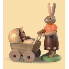 Mueller Easter Bunny with Baby Stroller