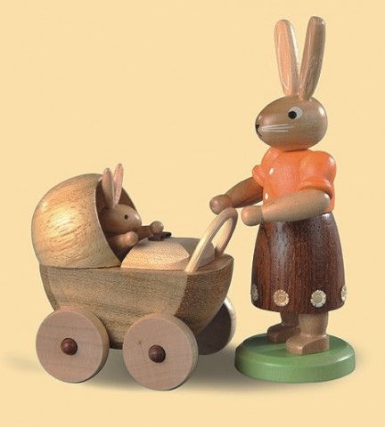 Mueller Easter Bunny with Baby Stroller