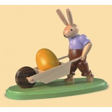 Mueller Easter Bunny and his Wheelbarrow 
