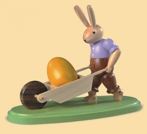 Mueller Easter Bunny and his Wheelbarrow - TEMPORARILY OUT OF STOCK