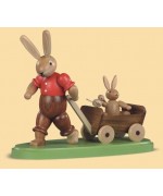 Mueller Easter Bunny Pulling Wagon